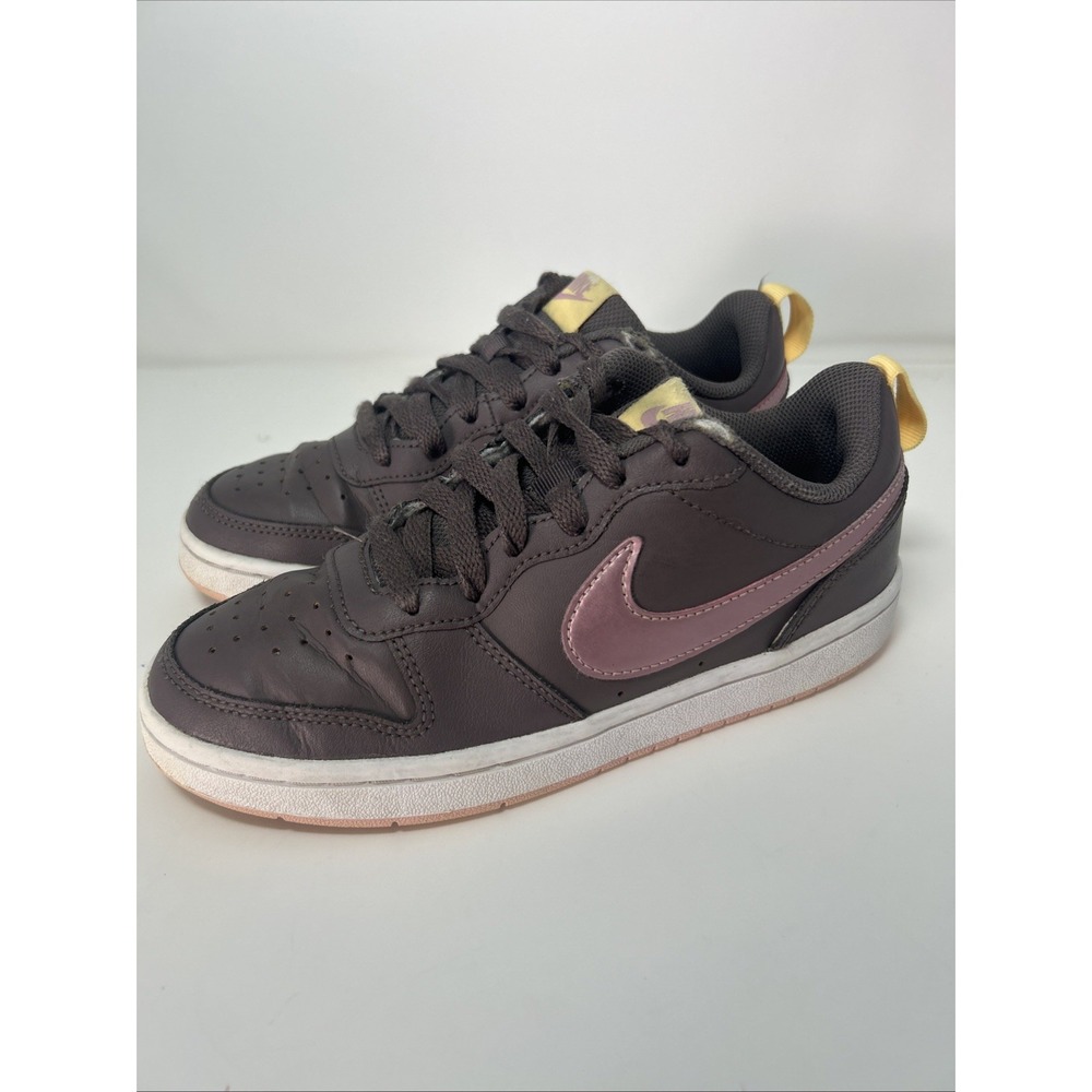 Nike Court Borough Low 2 GS Shoes Youth Sz 4Y Women Sz 5.5‎ Violet White BQ5448